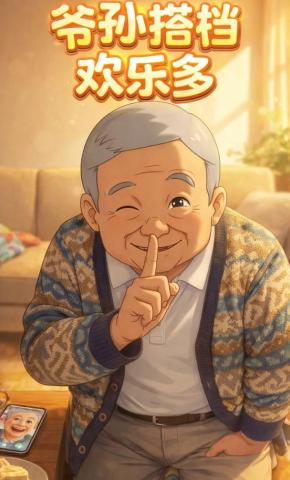 短剧《爷孙搭档欢乐多》海报