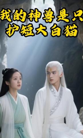 短剧《我的神兽是只护短大白猫》海报