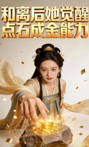 短剧《和离后她觉醒点石成金能力》海报