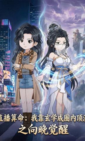 短剧《直播算命：我靠玄学成圈内顶流之向晚觉醒》海报