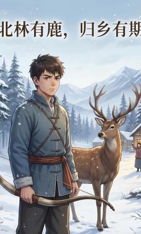 短剧《北林有鹿，归乡有期》海报