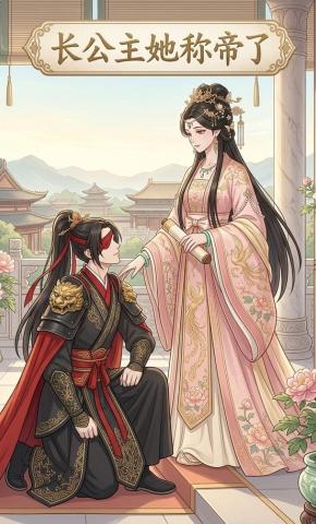 短剧《长公主她称帝了》海报