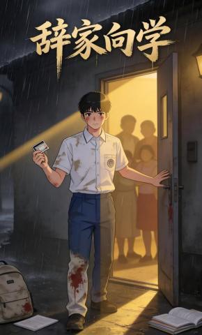 短剧《辞家向学》海报