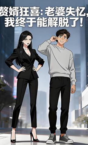 短剧《赘婿狂喜:老婆失忆，我终于能解脱了!》海报