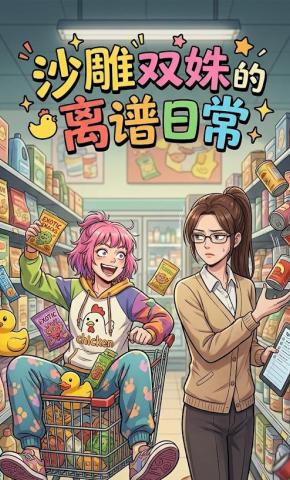 短剧《沙雕双姝的离谱日常》海报