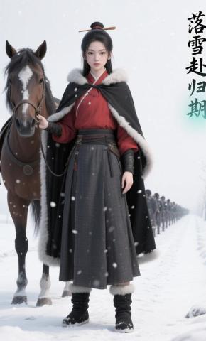 短剧《落雪赴归期》海报