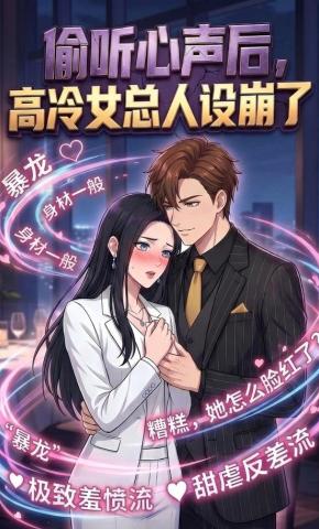 短剧《偷听心声后，高冷女总人设崩了》海报