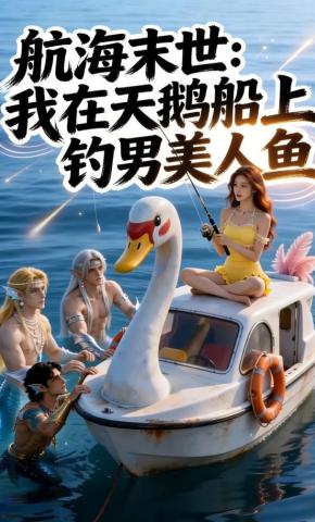 短剧《航海末世：我在天鹅船上钓男美人鱼》海报
