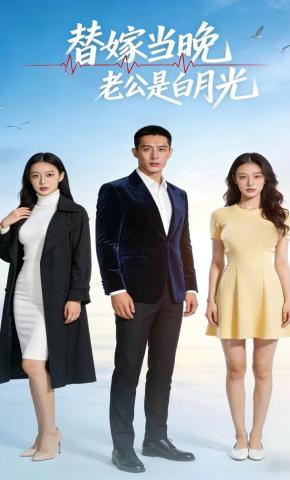 短剧《替嫁当晚，老公是白月光》海报