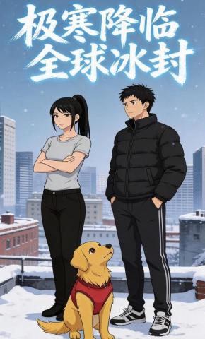 短剧《极寒降临，全球冰封》海报