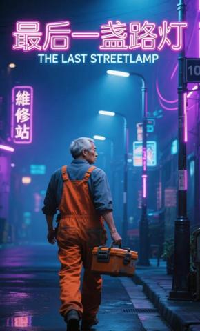 短剧《最后一盏路灯》海报