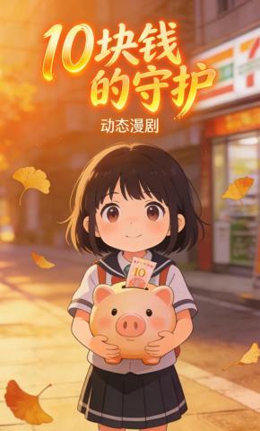 短剧《10块钱的守护》海报