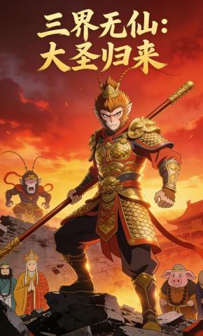 短剧三界无仙：大圣归来海报