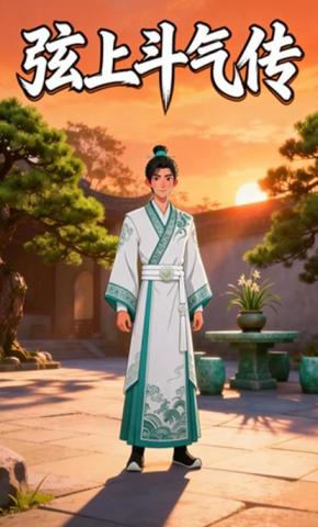 短剧《弦上斗气传》海报