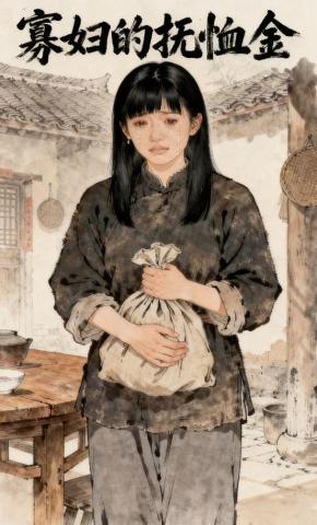 短剧《寡妇的抚恤金》海报