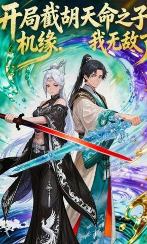 短剧《开局截胡天命之子机缘，我无敌了》海报