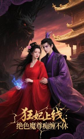 短剧《狂妃上线：绝色魔尊痴缠不休》海报