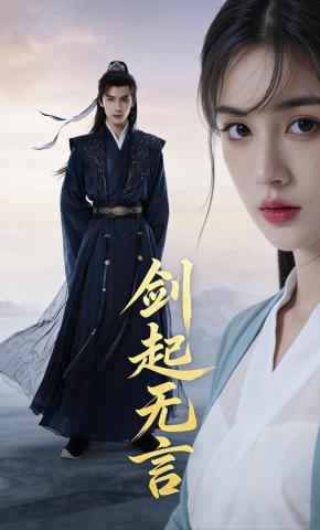 短剧《剑起无言》海报