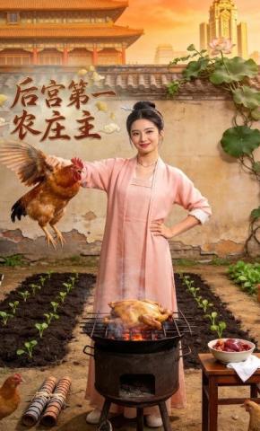 短剧《后宫第一农庄主》海报