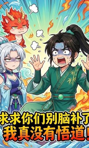 短剧《求求你们别脑补了，我真没悟道》海报