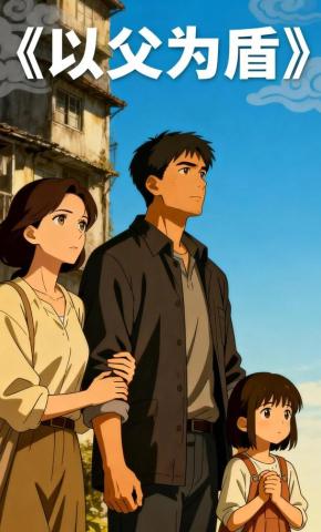 短剧《以父为盾》海报