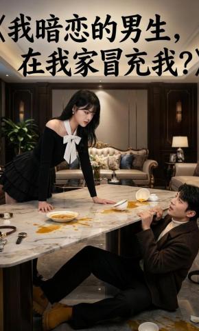 短剧《我暗恋的男生，在我家冒充我》海报