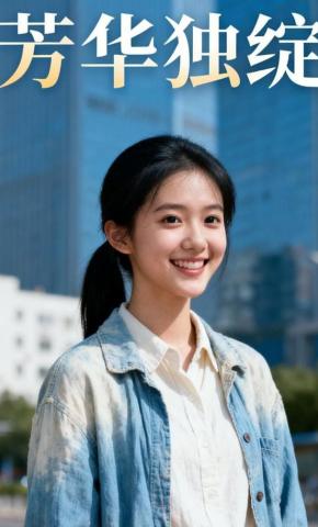 短剧《芳华独绽》海报