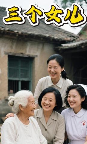 短剧《三个女儿》海报