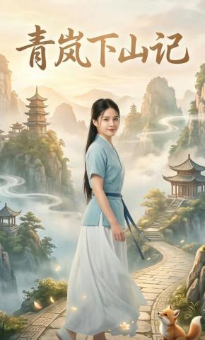 短剧《青岚下山记》海报