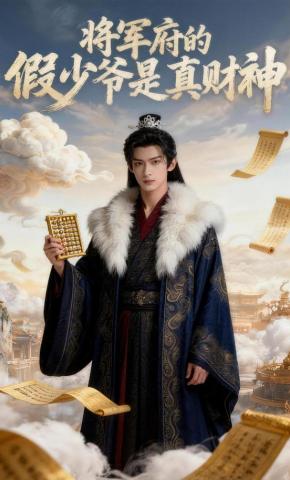 短剧《将军府的假少爷是真财神》海报