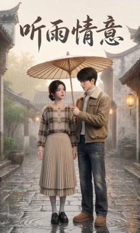 短剧《听雨情意》海报