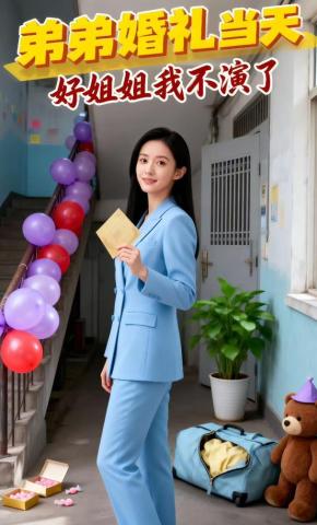 短剧《弟弟婚礼当天，好姐姐我不演了》海报