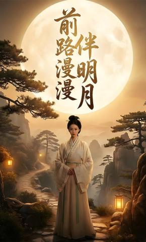短剧《前路漫漫伴明月》海报