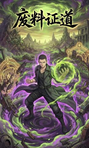 短剧《废料证道》海报