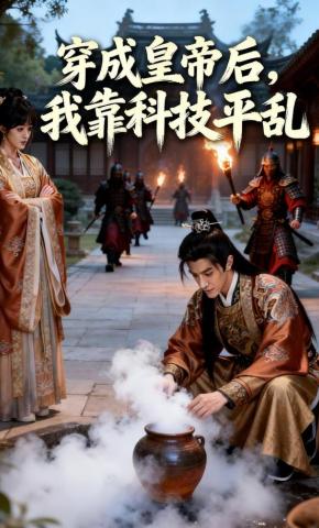 短剧《穿成皇帝后，我靠科技平乱》海报