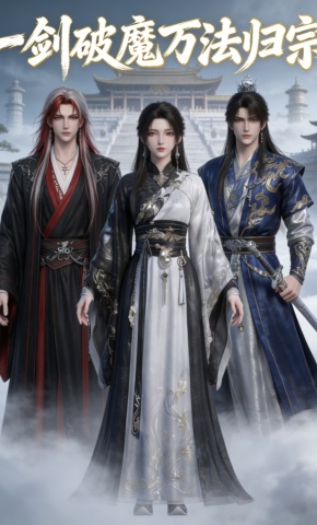 短剧《一剑破魔万法归宗》海报