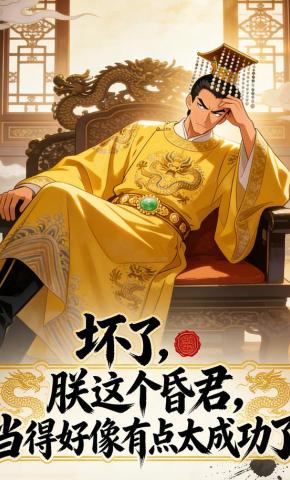 短剧《坏了，朕这个昏君，当得好像有点太成功了！》海报