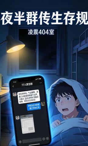 短剧《夜半群传生存规》海报