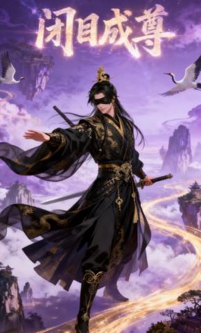 短剧《闭目成尊》海报