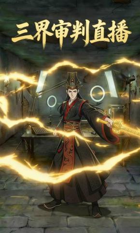 短剧《三界审判直播间》海报