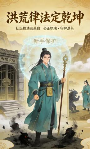 短剧《洪荒律法定乾坤》海报