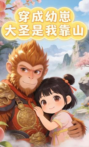 短剧《穿成幼崽，大圣是我靠山》海报