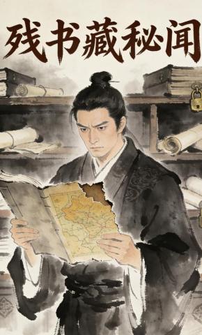 短剧《残书藏秘闻》海报