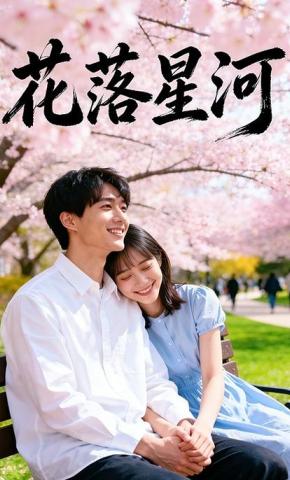 短剧《花落星河》海报