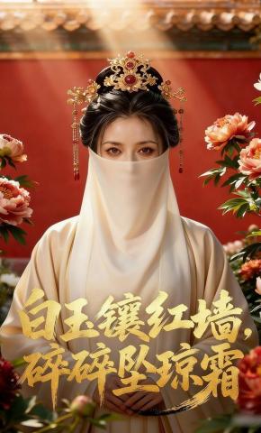 短剧《白玉镶红墙，碎碎坠琼霜》海报