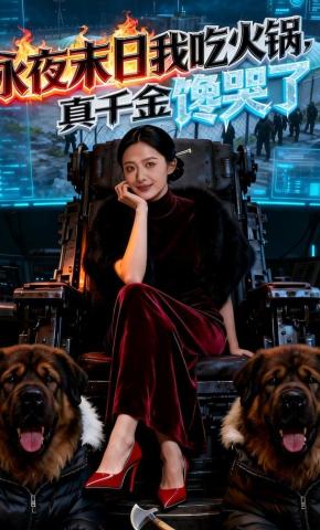 短剧《永夜末日我吃火锅，真千金馋哭了》海报