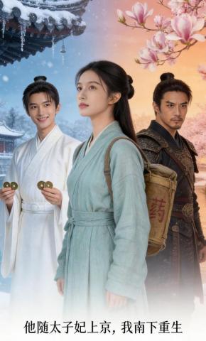 短剧《他随太子妃上京，我南下重生》海报