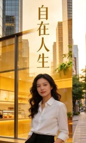 短剧《自在人生》海报