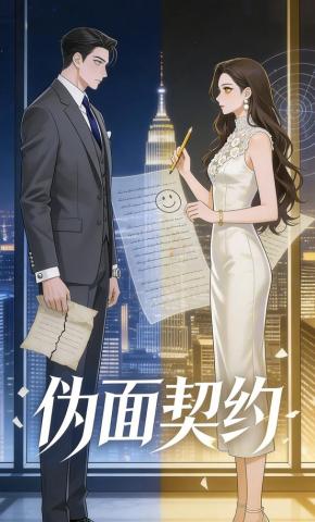 短剧《伪面契约》海报