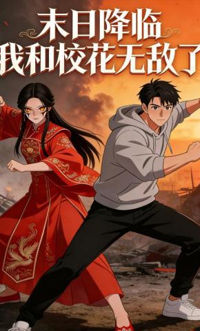 短剧《末日降临，我和校花无敌了》海报